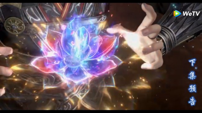 Serangan Five-Colored Raging Buddha Lotus Flame dari Xiao Yan. [We TV]